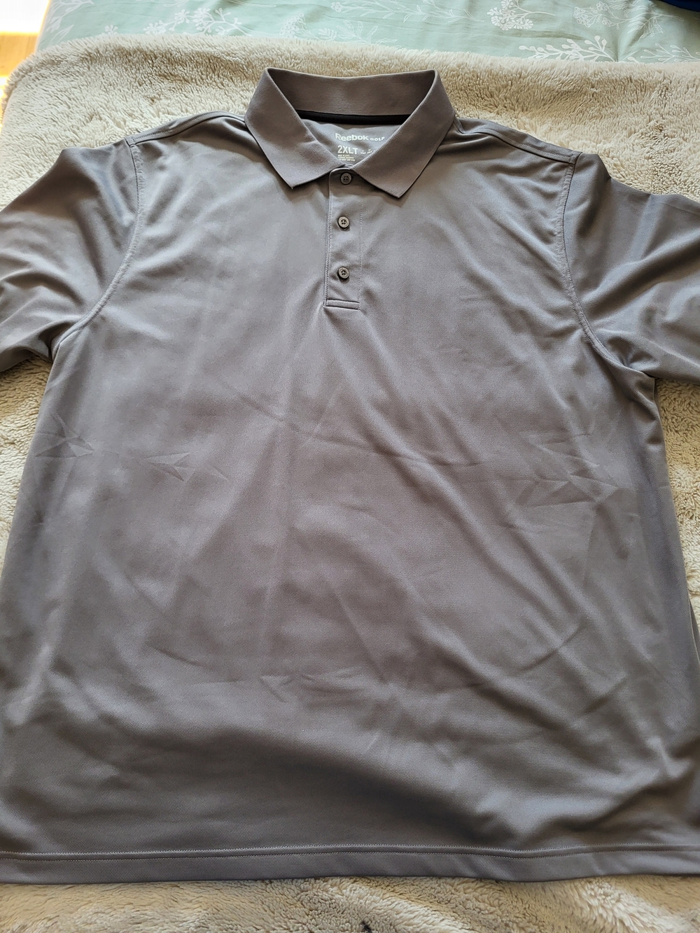 Reebok Men's Gray Performance Polo Shirt